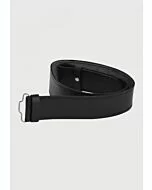 kilt belt black plain leather