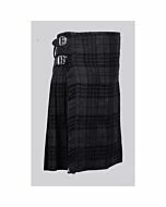 Men's Custom Scottish 8 Yard Traditional Kilt - Grey Watch Tartan