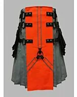 modern design canvas utility kilt