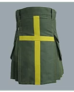 Scottish Traditional Olive Green Kilt