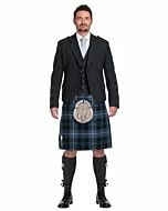 Patriot Ancient Tartan Black Jacket Complete Scottish Wedding Outfit