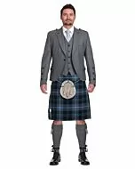 Patriot Ancient Tartan Grey Jacket Complete Scottish Wedding Outfit