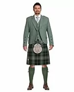 Patriot Tartan Green Jacket Complete Scottish Wedding Outfit