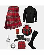Royal Stewart Tartan With Accessories Kilt Deal