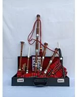 Beautiful Bagpipe Set With Royal Stewart Tartan 