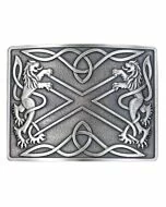 Saltire Antiqued Kilt Belt Buckle