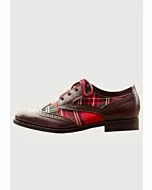  Leather And tartan brogue Shoes