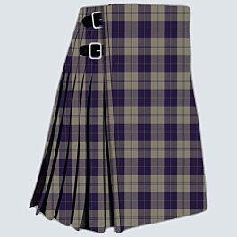 Cunningham Dress Blue Dancers Tartan Crest Sherpa Hoodie - Circle Style