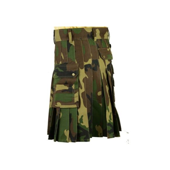 Buy New Scottish Men Camo Army Military Kilt