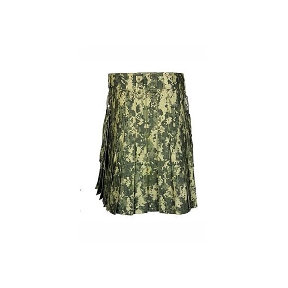 Army Green Color Kilt For Men