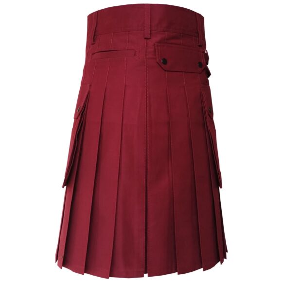 Maroon Utility Kilt