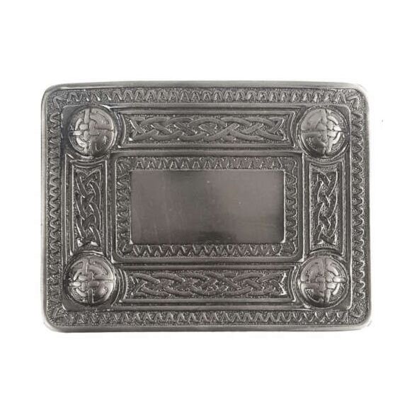 Antiqued Celtic Knot Kilt Belt Buckle