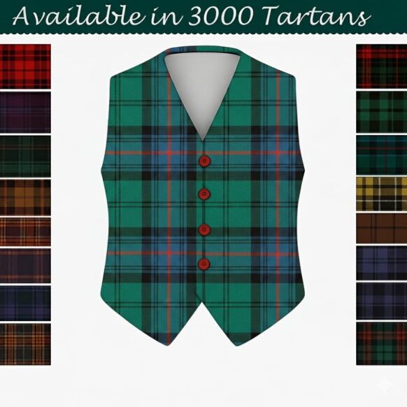Armstrong Ancient Beautiful Tartan Vest 