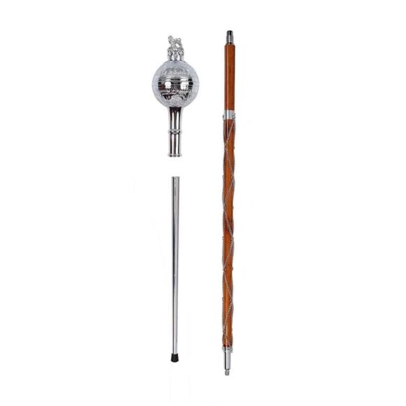 Head Ball Chrome Lion Major Mace Stave & Stick