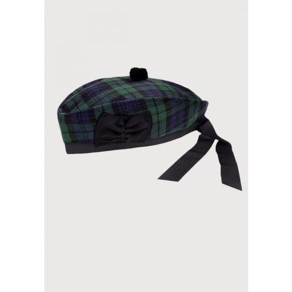 black watch tartan glengarry hat