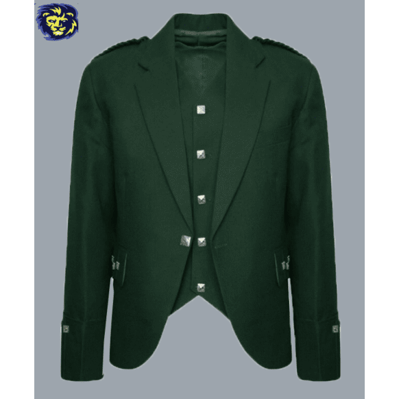 Green Tweed Kilt Argyle Jacket And Vest