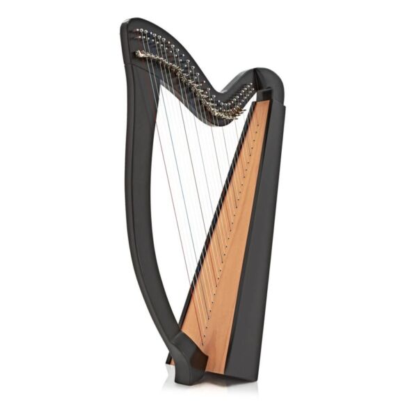 Deluxe 22 String Black Lever Harp