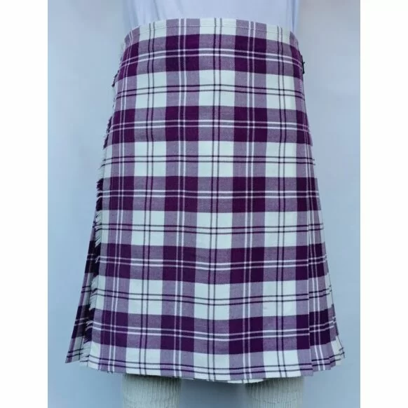 Erskine Dress Purple And White Tartan Kilt