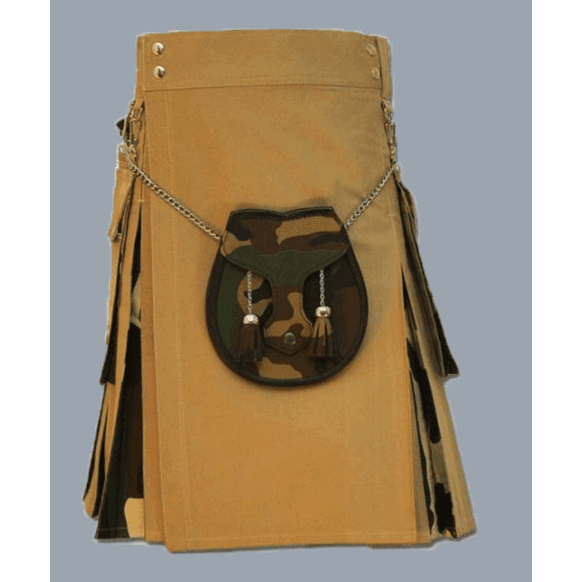 hybrid kilt camo box plated With Camo Sporran