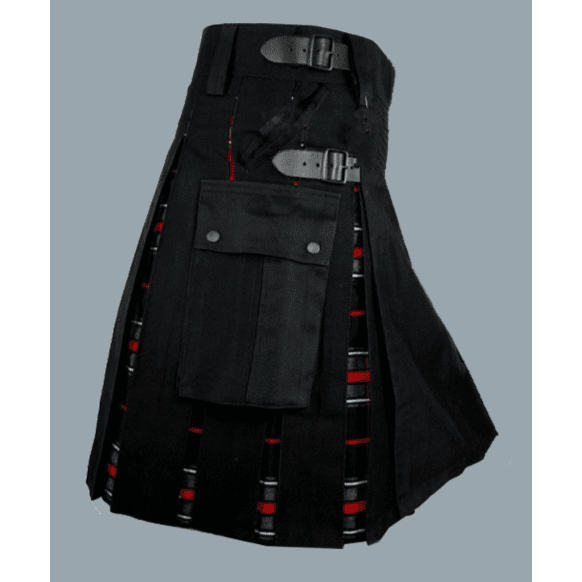 Black Hybrid Kilt