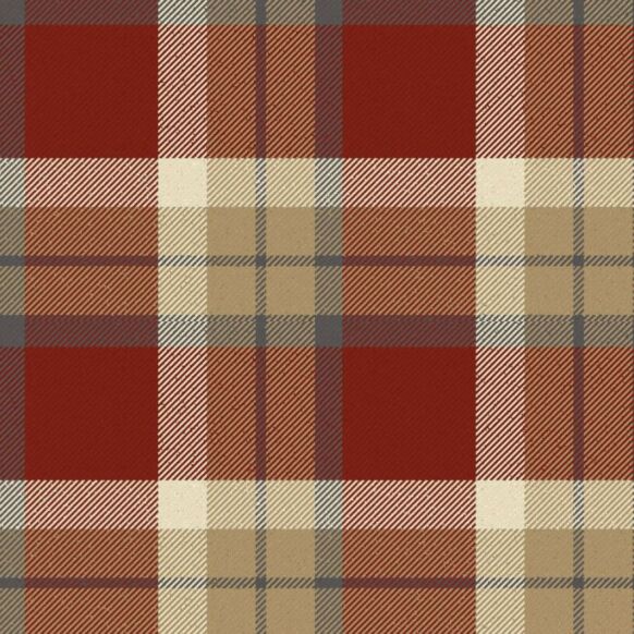 Plaid Wine Tartan Kilt
