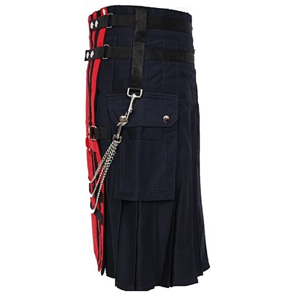 Rednavy deluxe utility fashion kilt