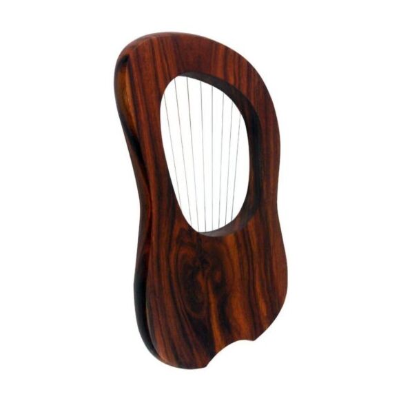Rosewood 10 String Lyre Harps