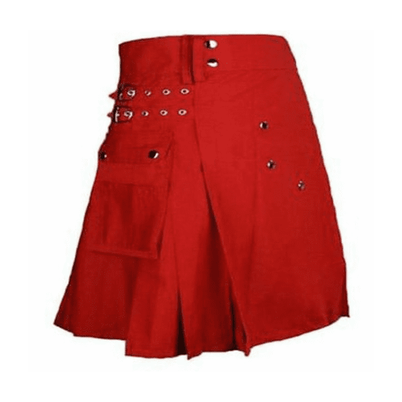 Women Red Utility kilts available all sizes