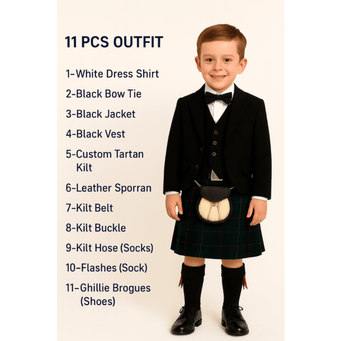 Scottish Wedding Kids Complete Kilt Outfit
