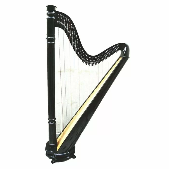 34 String Black Lever Harp