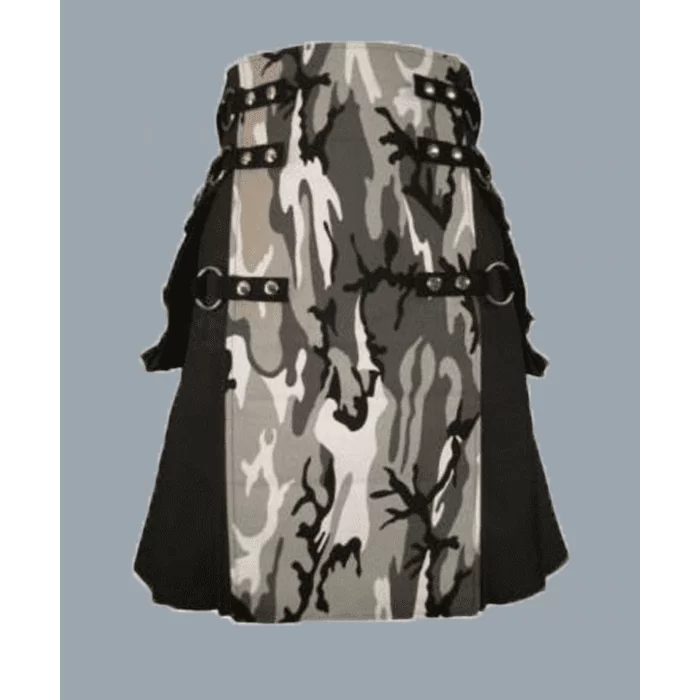 Urban Camo Cargo Fabric kilt