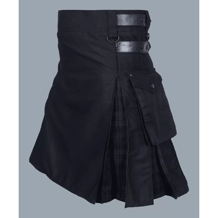 Black watch hybrid utility kilt