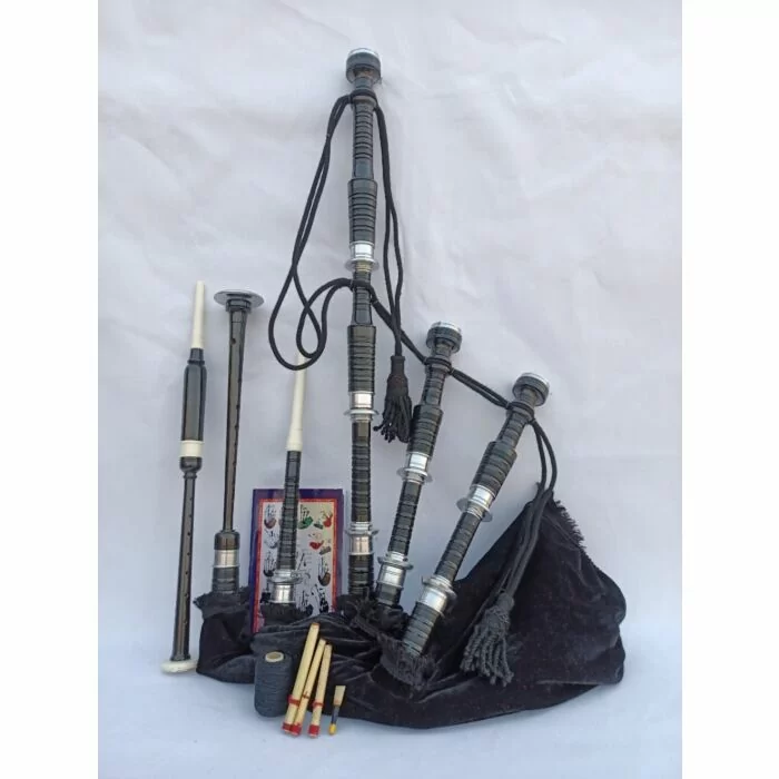 Black Velvet Highland Bagpipe Set