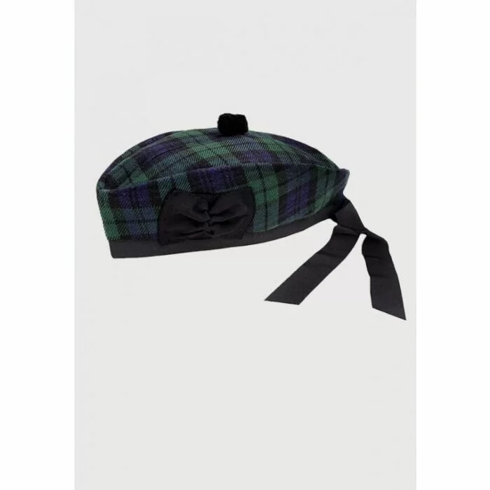 black watch tartan glengarry hat
