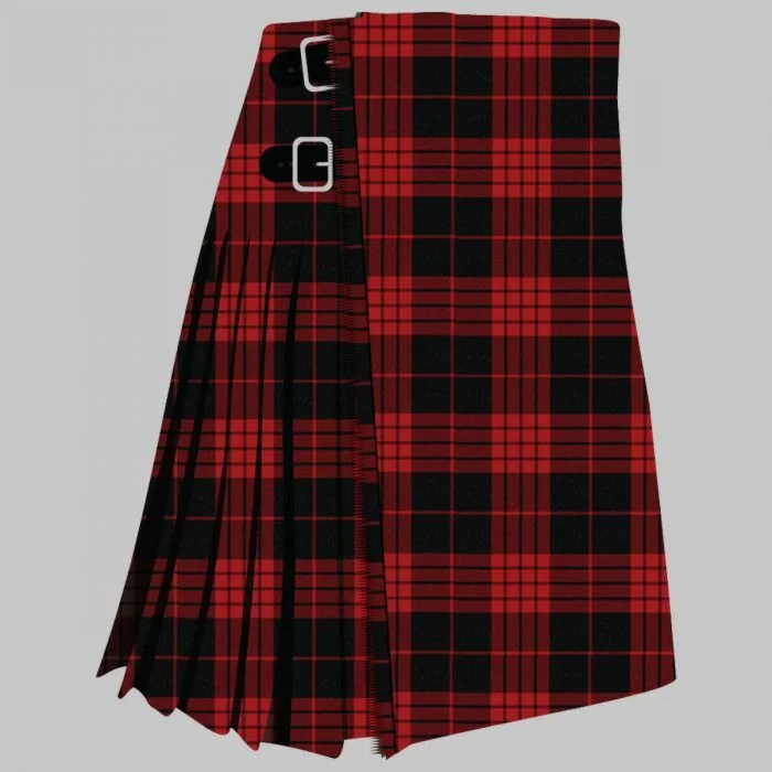 Cameron Black and Red Dress Modern Tartan Kilt
