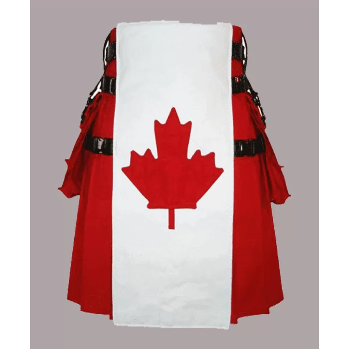 Canadian flag utility kilt
