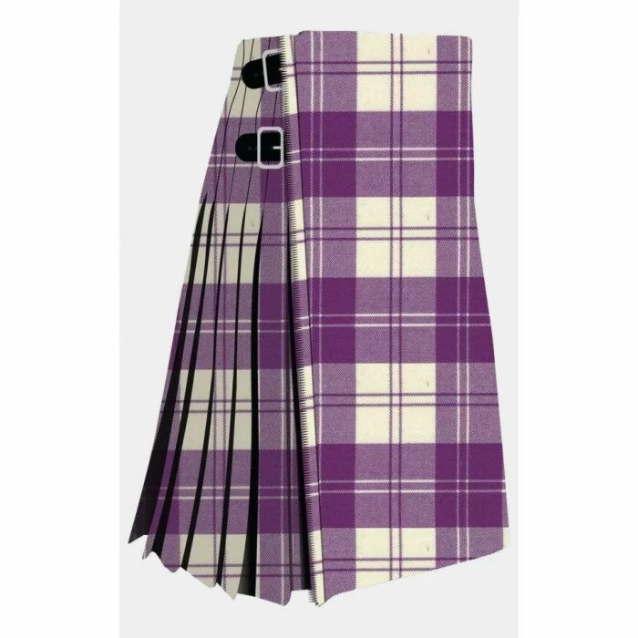 Eriskin Dress Purple & White Tartan Kilt