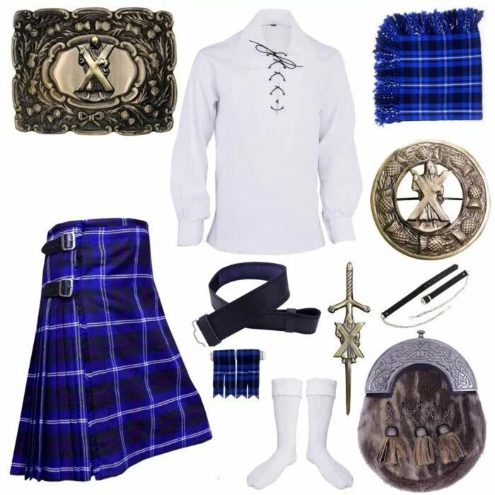 Galicia Tartan Kilt St Andrew Set