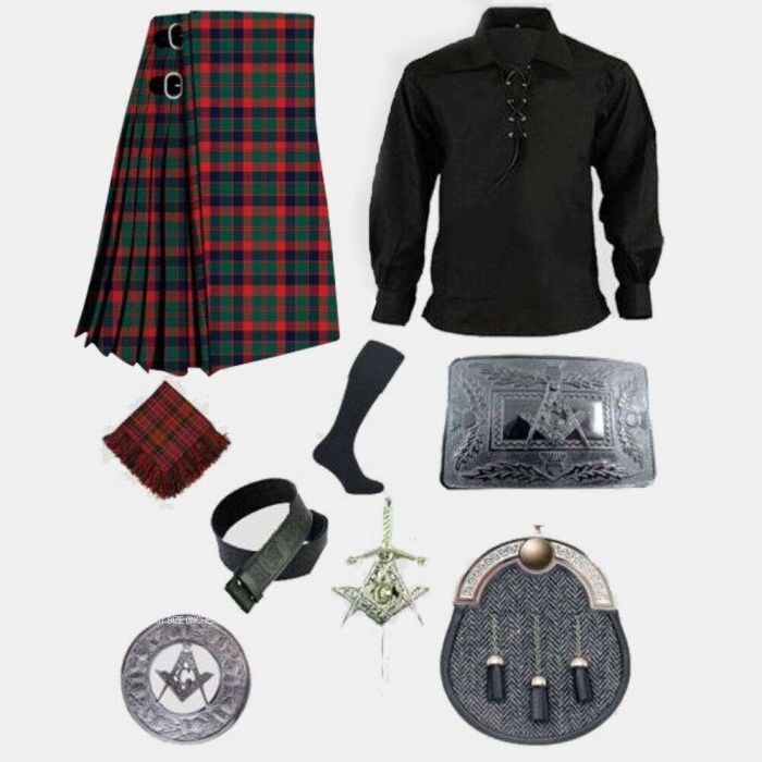Glasgow Tartan Kilt Outfit Package Deal