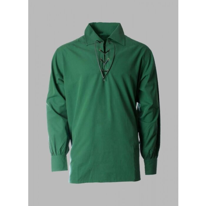 Green custom made Jacobite shirt