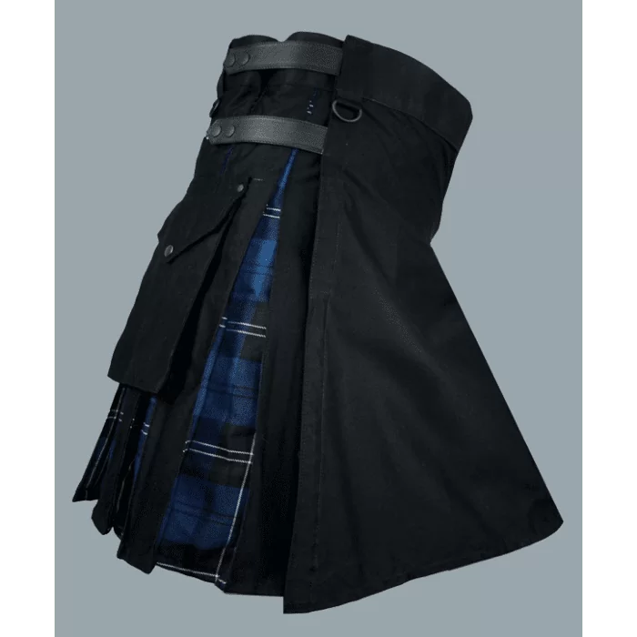 Black hybrid with pride of Scotland tartan kilt