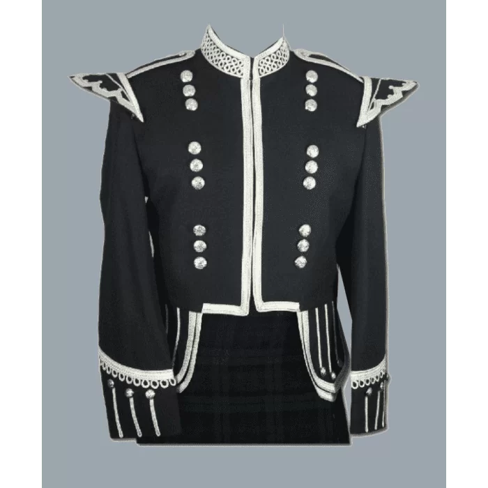 Black Military Doublet Drummer Jacket