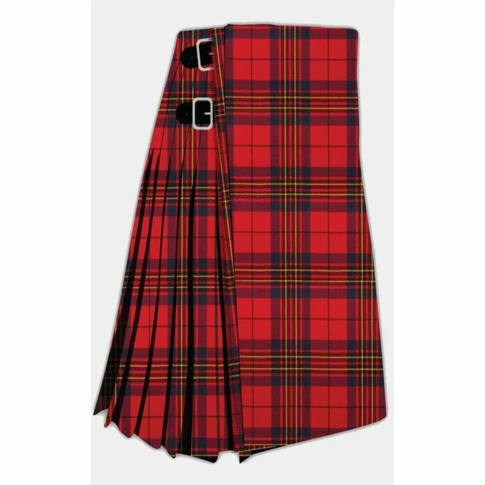 Clan Leslie Red Modern Tartan Kilt