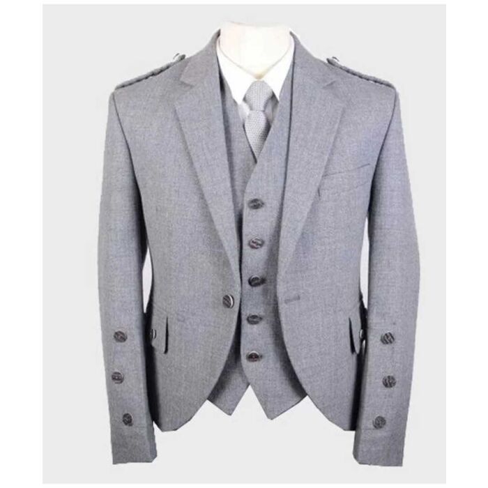 Light Grey Argyle Jacket