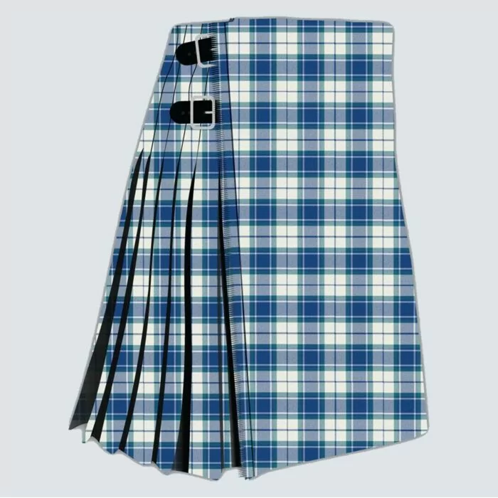 Clan Longiddry Elidon Blue Tartan Kilt