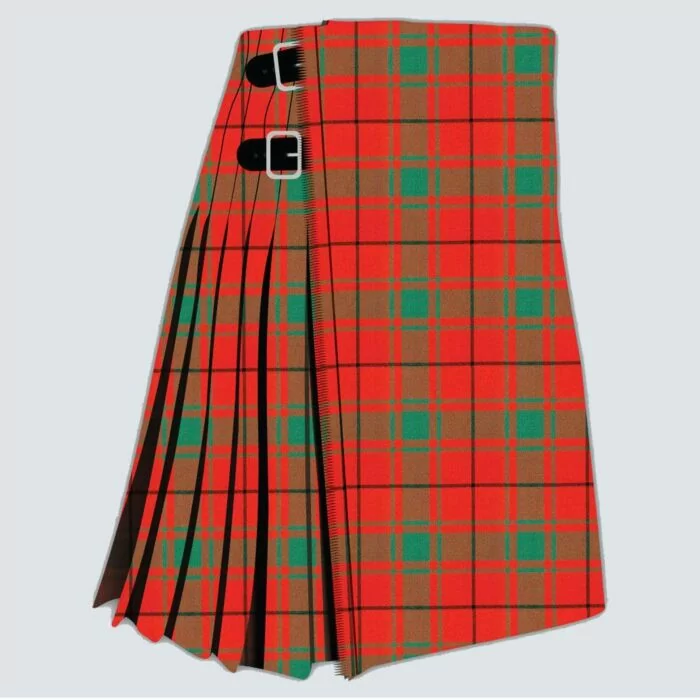 Clan MacDonald OF The Isles Red Ancient Tartan Kilt