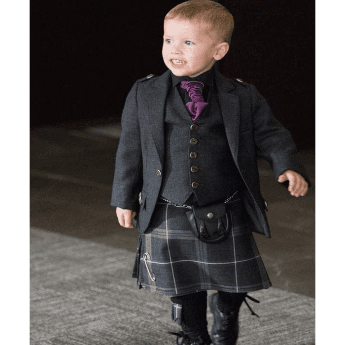 Hamilton Gray Baby Tartan Kilt 