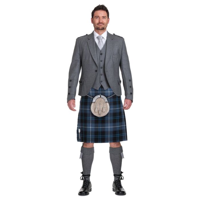 Patriot Ancient Tartan Grey Jacket Complete Scottish Wedding Outfit