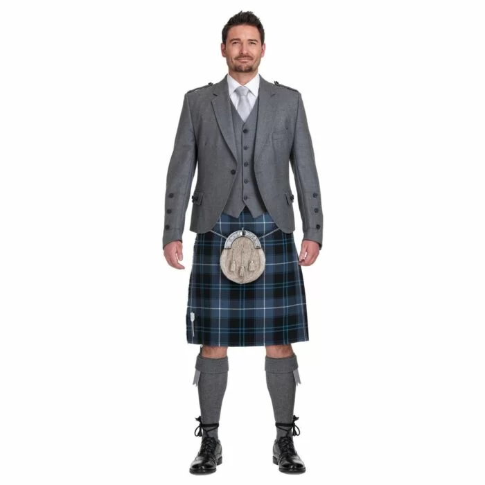 Patriot Ancient Tartan Grey Jacket Complete Scottish Wedding Outfit
