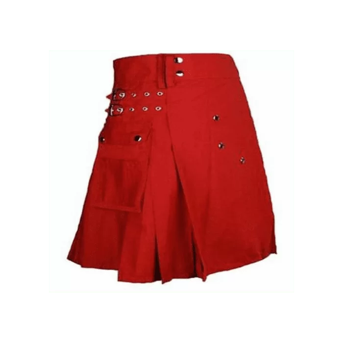 Women Red Utility kilts available all sizes